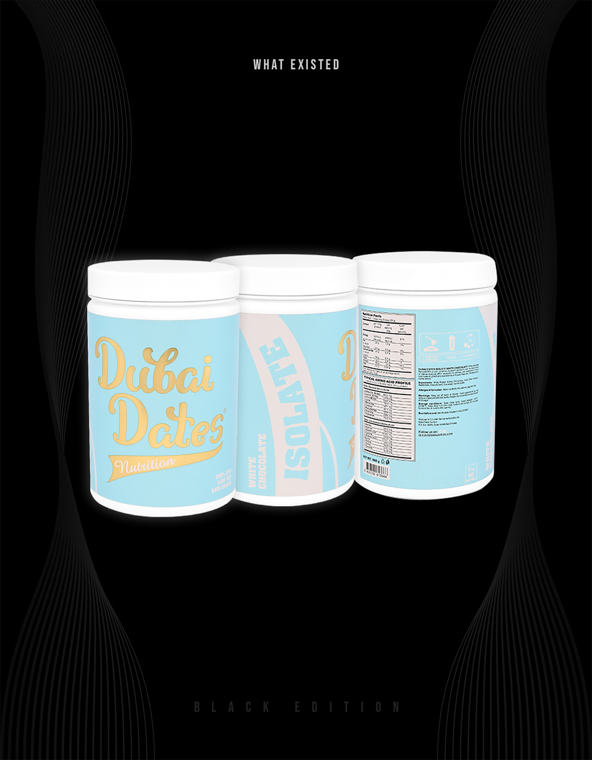 Previous light-blue Dubai Dates packaging